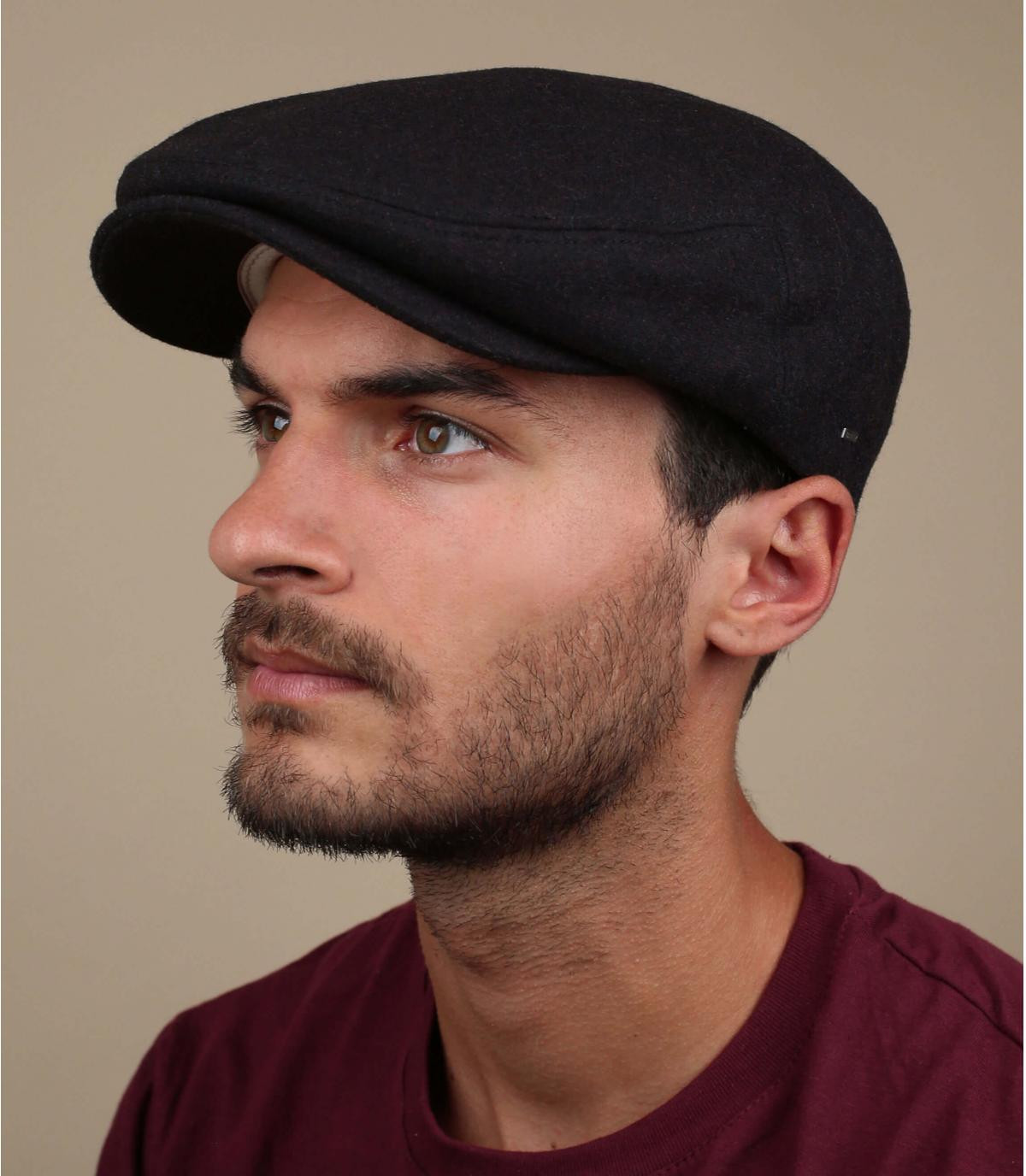 béret bordeaux laine Farrow burgundy black béret bordeaux laine Farrow burgundy black